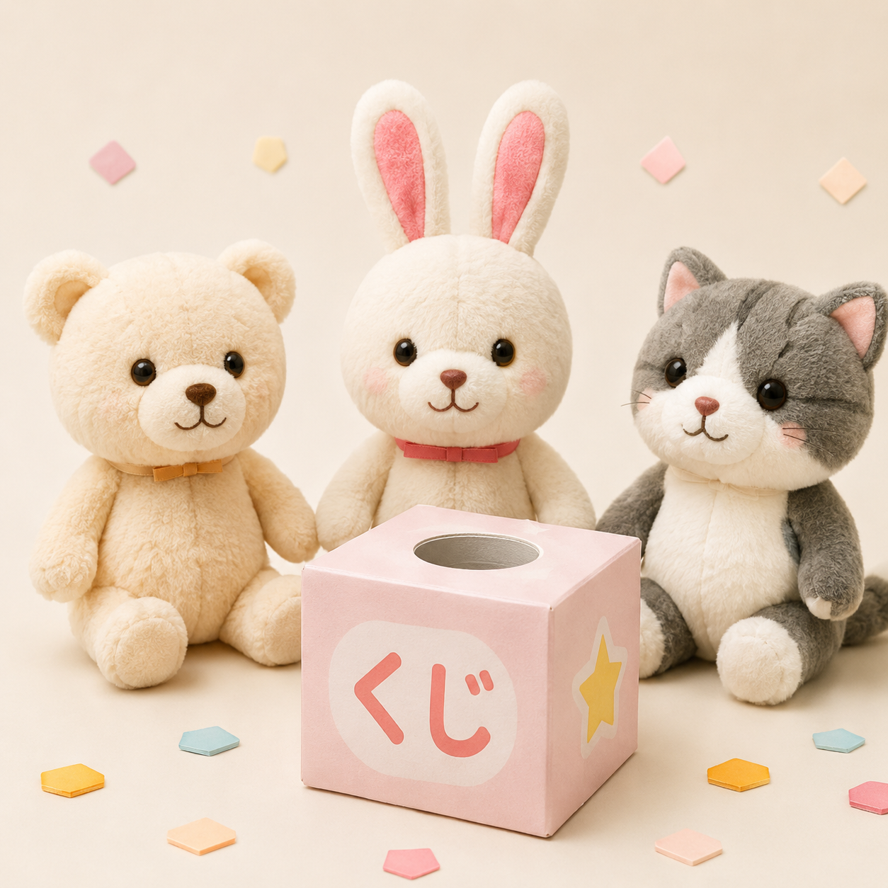 ぬいぐるみを使ったくじ商品のイメージ